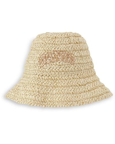 Ganni Women's Summer Straw Hat - Natural