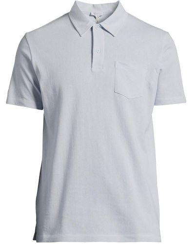 Sunspel Men's Riviera Polo Shirt - Grey