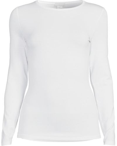 Hanro Women's Long Sleeve Shirt - White