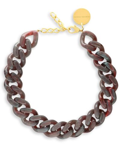 Vanessa Baroni Women's Flat Chain Necklace - Metallic
