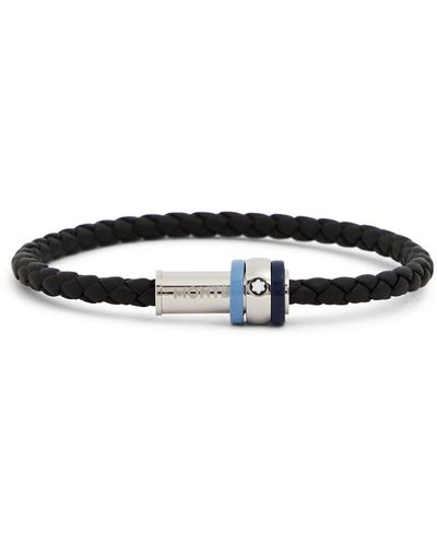 MONTBLANC Woven Leather Bracelet, Stainless Steel Leather : Buy Online at  Best Price in KSA - Souq is now Amazon.sa: Fashion