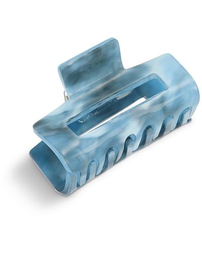 L. Erickson Women's Mini Rectangle Cutout Jaw - Blue