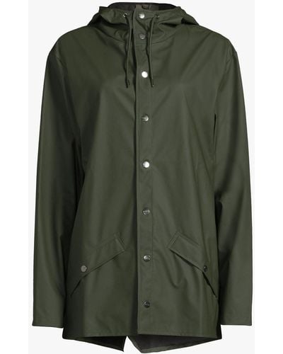 Rains Waterproof Short Jacket Green