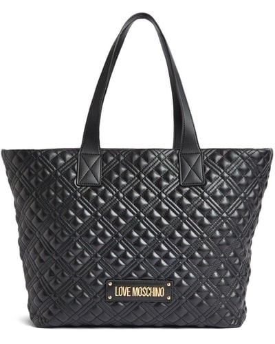 Love Moschino Women's Quilted Shoulder Tote - Black