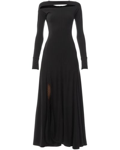Victoria Beckham Women's Front Cut Out Floor Length Gown - Black