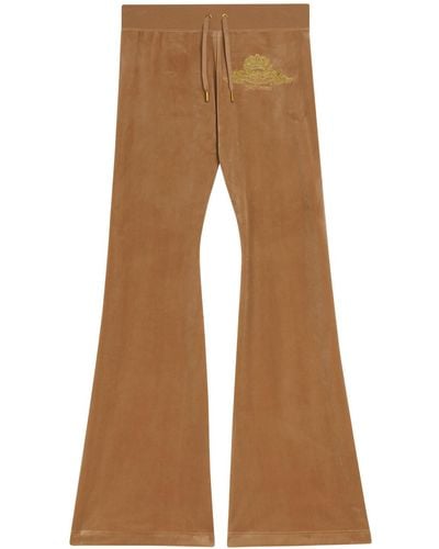 Juicy Couture Women's Recycled Arched Metallic Del Ray Pant - Brown