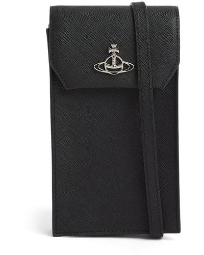 Vivienne Westwood Women's Saffiano Phone Bag - Black