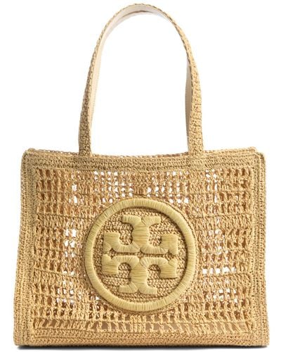 Tory Burch Women's Ella Hand-crocheted Small Tote - Natural