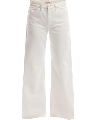 FRAME Women's Le baggy Palzzo Jeans - White