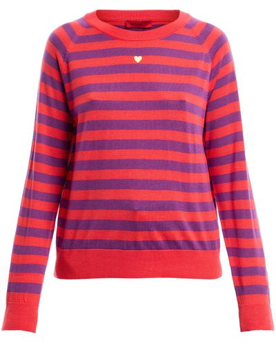 MAX&Co. Women's Doberman Stripe Jumper - Red