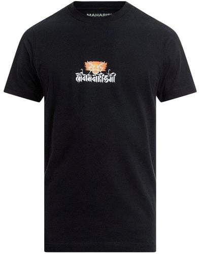 Maharishi Men's Abundance Dragon Circle T-shirt - Black