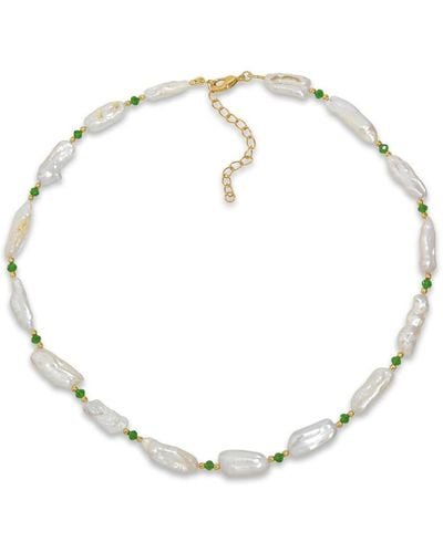 Shyla Women's Bondi Pearl Necklace - Metallic