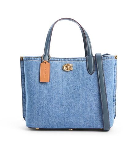COACH Women's Willow Large Tote Bag 24 - Blue