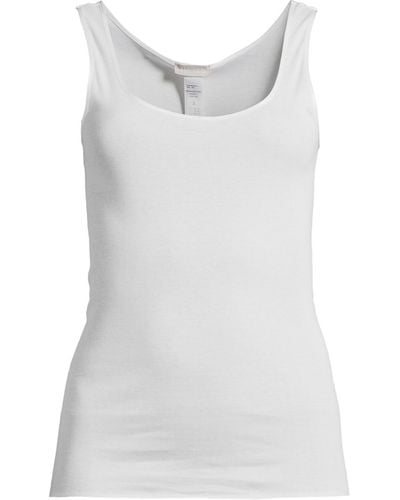Hanro Women's Cotton Seamless Tank Top - White