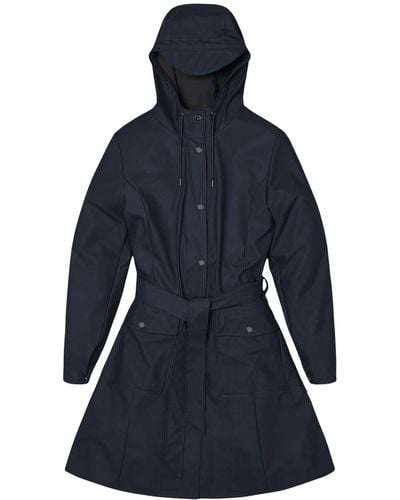 Rains Women's Curve W Jacket W3 - Blue