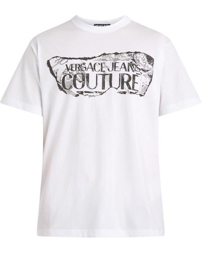 Versace Men's Magazine Logo T-shirt - White