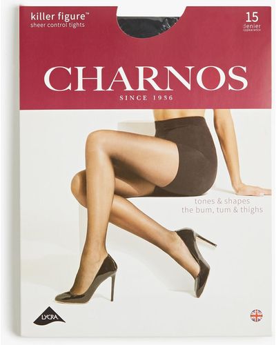 Charnos Women's Killer Figure Sheer Control Tights - White