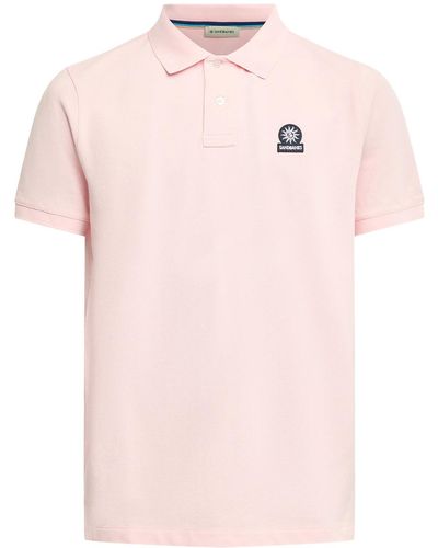 Sandbanks Men's Badge Logo Polo Shirt - Pink