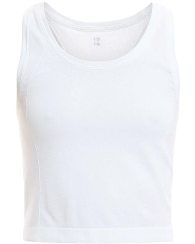 Sweaty Betty Women's Athlete Crop Seamless Gym Vest - White