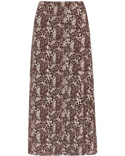 Whistles Women's Micro Leopard Print Wrap Skirt - Multicolour