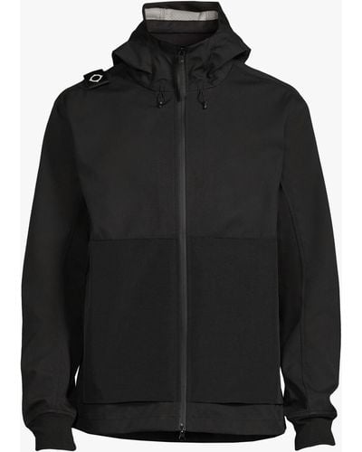 Ma Strum Men's Softshell Hooded Jacket - Black