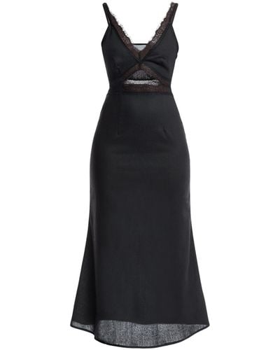 Never Fully Dressed Women's Linen Mimi Dress - Black