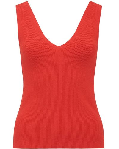 Forever New Women's Amara Fashioning Detail Knit Tank Top - Red