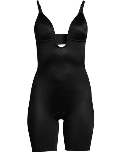Spanx Women's Plunge Low Back Bodysuit - Black