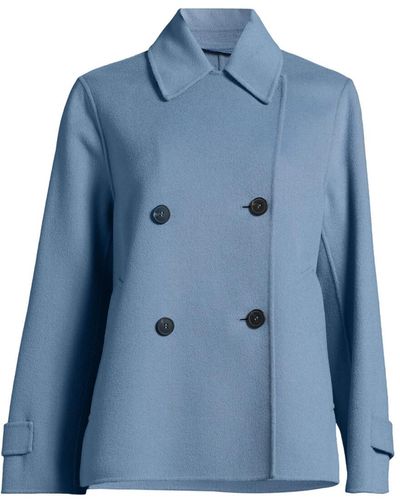 Weekend by Maxmara Women's Usuale Short Wool Jacket - Blue