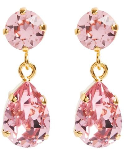 Caroline Svedbom Women's Mini Drop Earrings - Pink