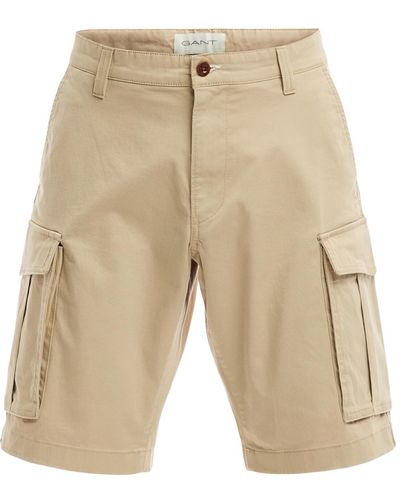 GANT Men's Relaxed Twill Cargo Shorts - Natural