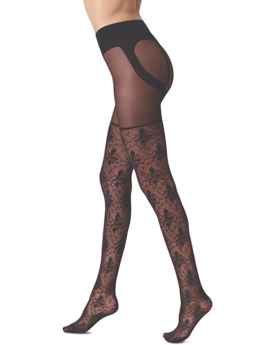 Oroblu Women's Shock Up Lace Tights - Natural