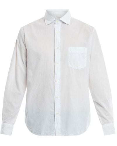 Hartford Men's Voile Fine Cotton Shirt - White
