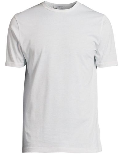 Sunspel Men's Classic Crew Neck T-shirt - White