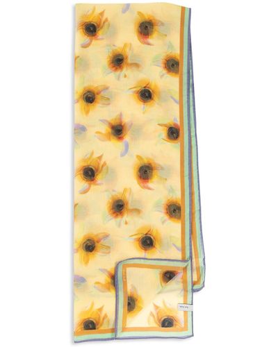 Paul Smith Women's Ibiza Sunflower Modal Scarf - Metallic