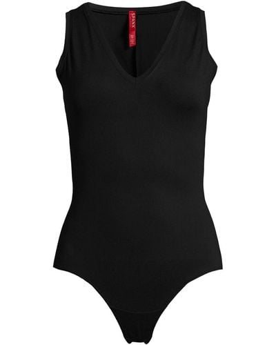 Spanx Women's V Neck Bodysuit - Black