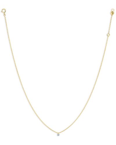 La Brune Et La Blonde Women's 360 10kt Diamond Necklace - White
