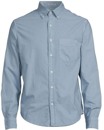 GANT Men's Sunfaded Archive Oxford Shirt - Blue