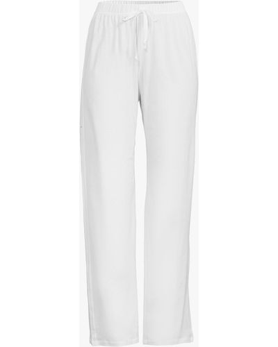 Hanro Women's Cotton Deluxe Long Trousers - White