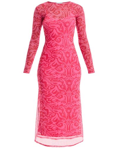 Never Fully Dressed Women's And Red Bowie Mesh Dress - Pink