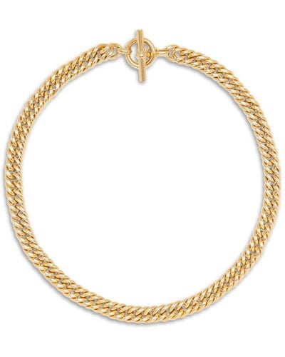 Tilly Sveaas Women's Curb Link Choker Necklace - Metallic
