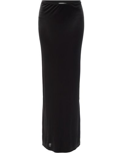 Helmut Lang Women's Jersey Maxi Skirt - Black