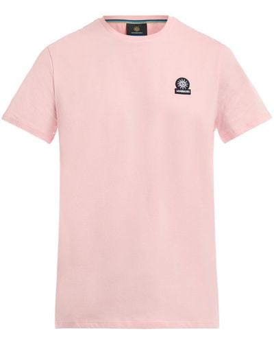 Sandbanks Men's Badge Logo T-shirt - Pink