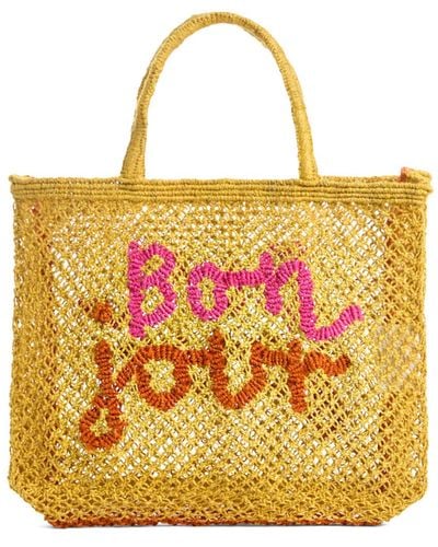 The Jacksons Women's Bonjour Beach Small Tote Bag - Yellow