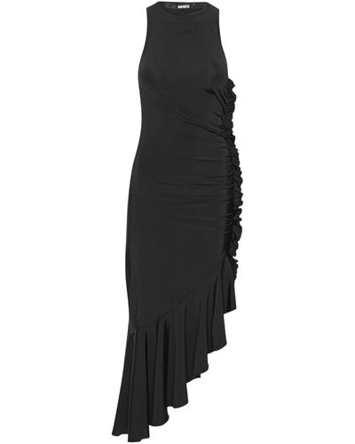 ROTATE BIRGER CHRISTENSEN Women's Slinky Asymmetric Dress - Black