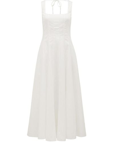 Forever New Women's Samera Sleeveless Midi Dress - White
