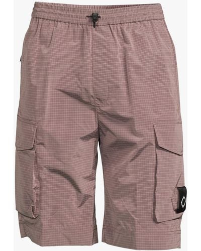 Ma Strum Men's Nylon Grid Shorts - Pink
