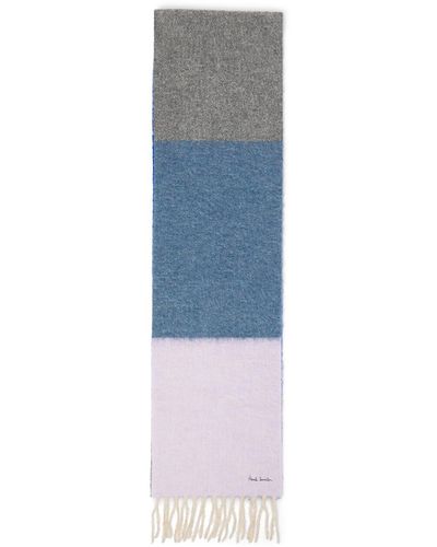 Paul Smith Women's Fuzzy 230x26cm Scarf - Blue