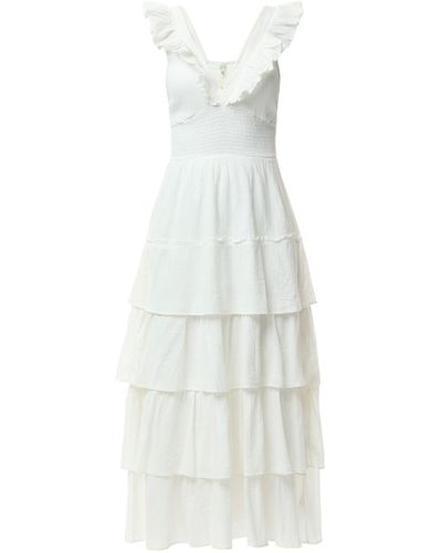 Pretty Lavish Women's Opal Ruffle Midaxi Dress - White