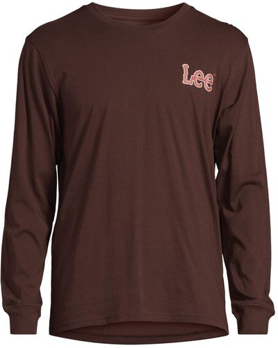 Lee Jeans Men's Essential L/s Tee - Brown